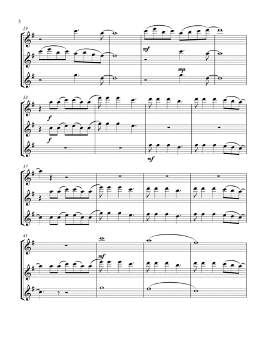 Mad World Mad World Flute Trio scores gallery preview page 4