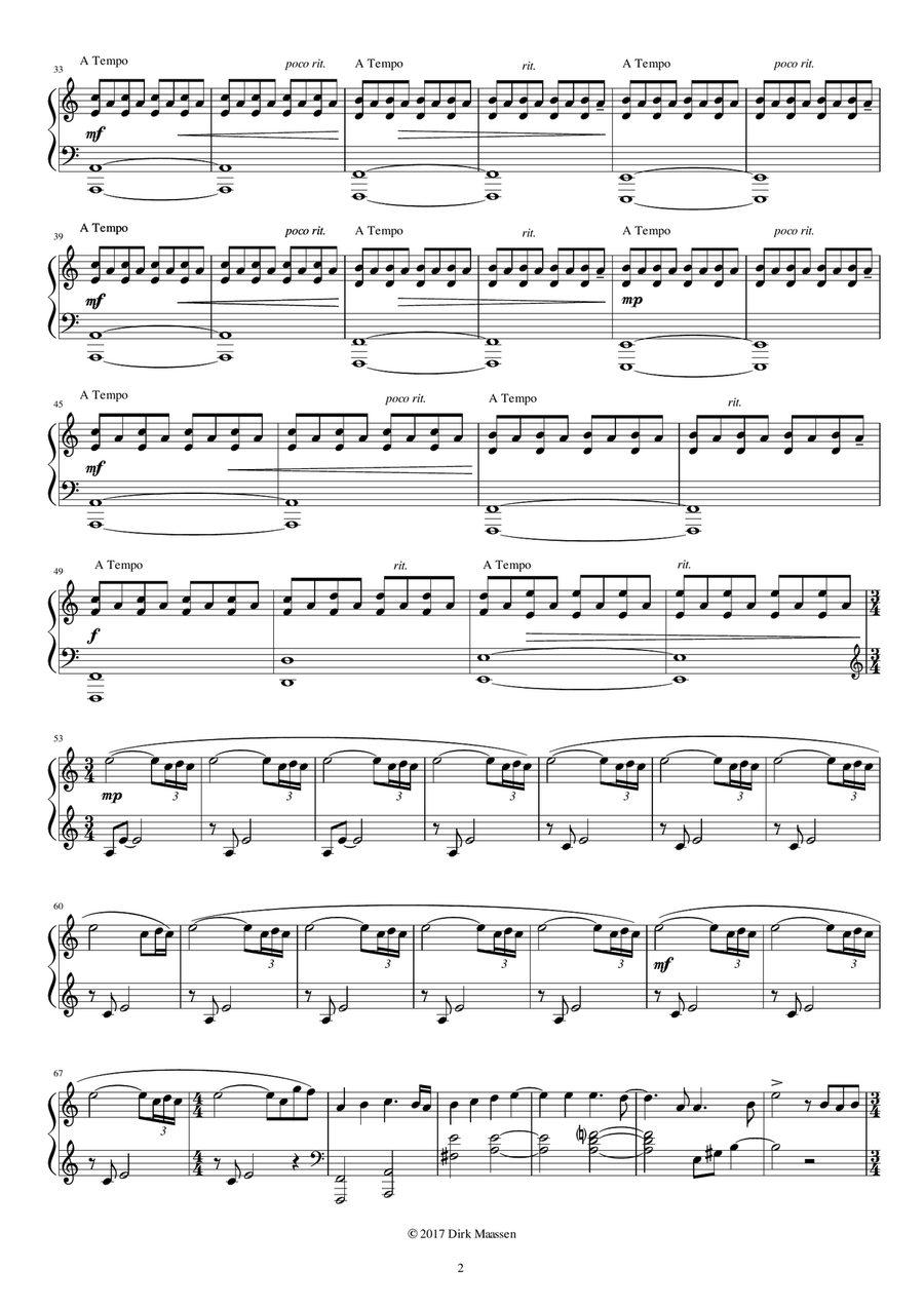 Dirk Maassen - Sound Of Light Tour / The Sheetbook Piano Solo scores gallery preview page 4