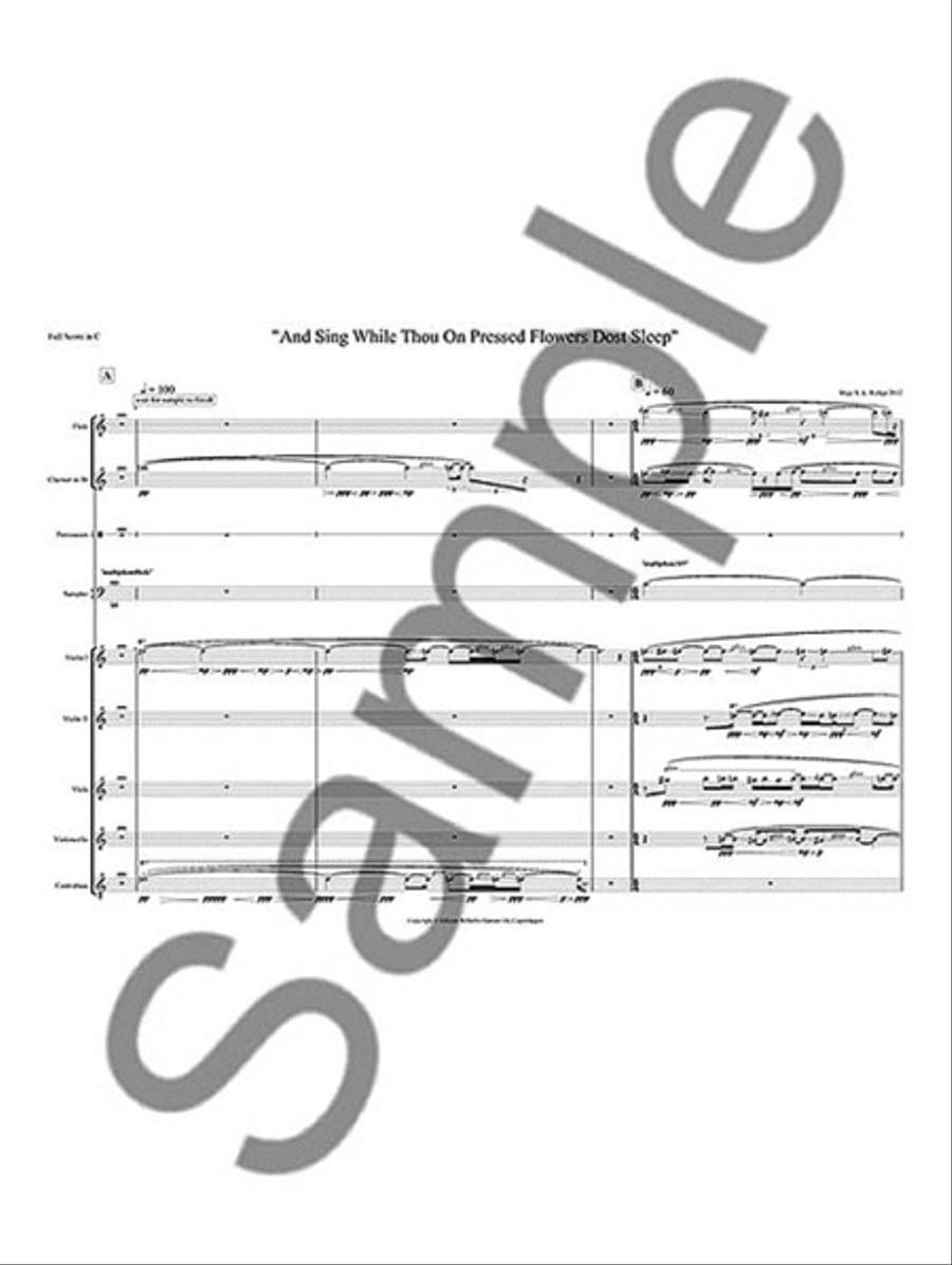 And Sing While Thou on Pressed Flowers Dost Sleep Score scores gallery preview page 2