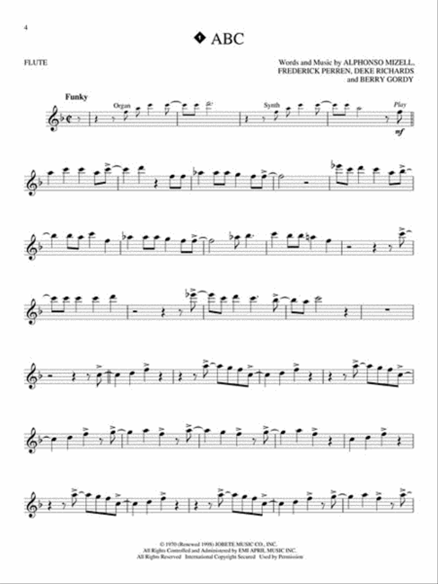 Motown Classics – Instrumental Play-Along Series Flute Solo scores gallery preview page 3