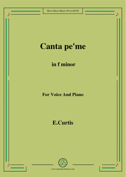 De Curtis-Canta pe' me in f minor
