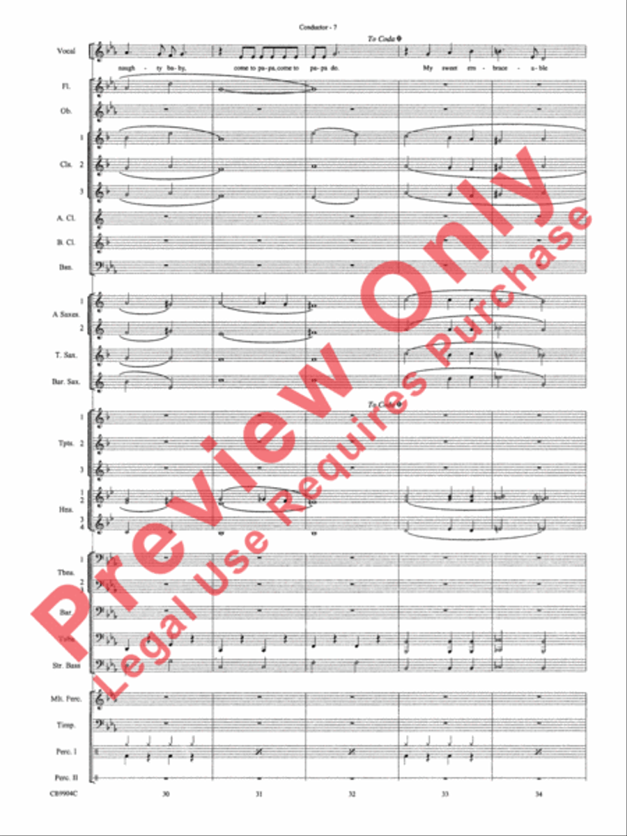 Embraceable You Concert Band scores gallery preview page 10
