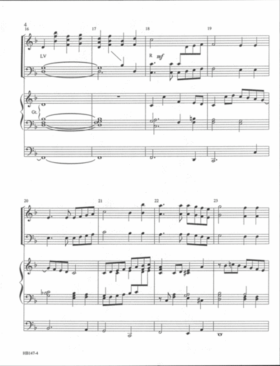 O Love That Will Not Let Me Go - full score Handbell Choir scores gallery preview page 4