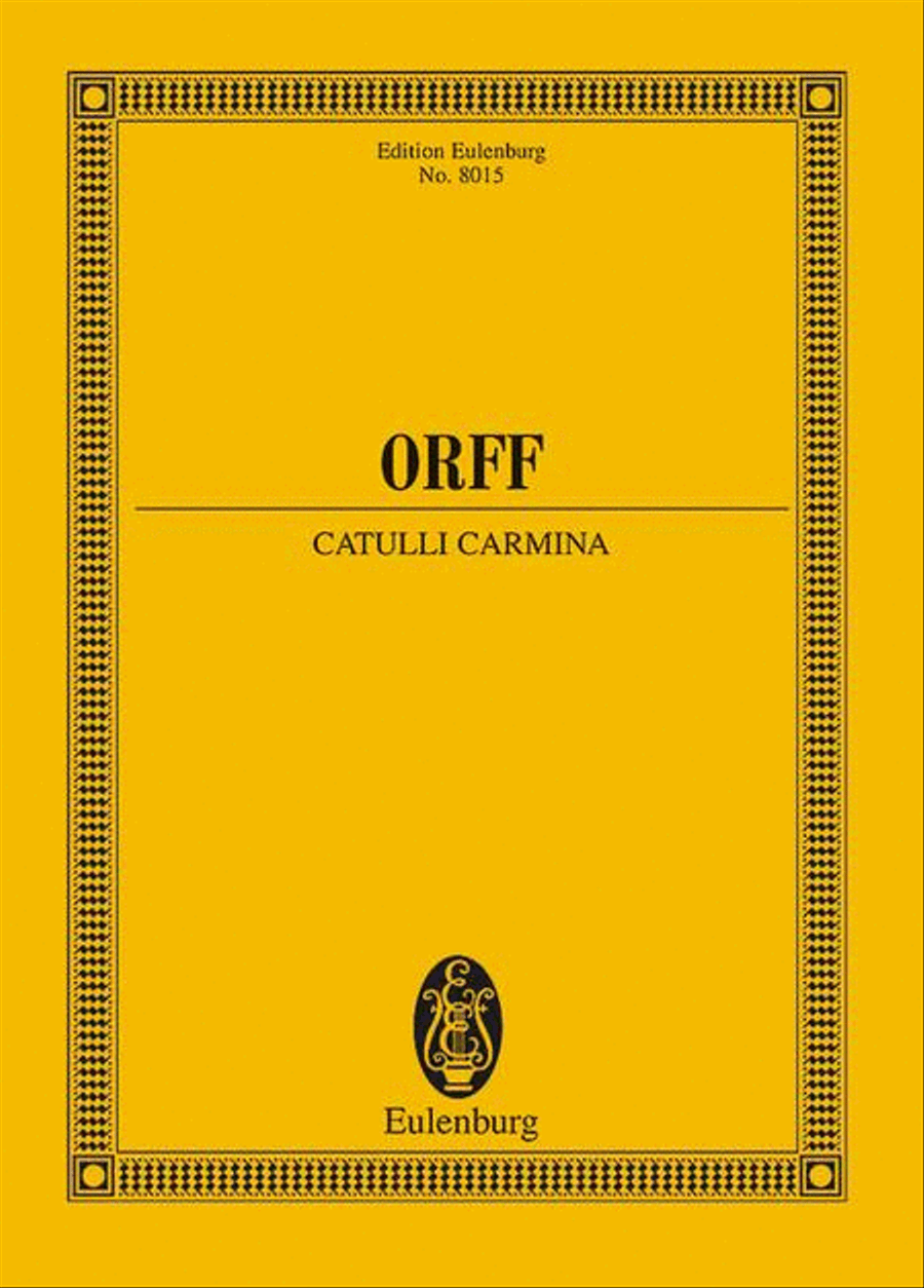 Catulli Carmina Catulli Carmina Choir scores gallery preview page 1