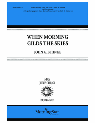 Book cover for When Morning Gilds the Skies (Downloadable Choral Score)