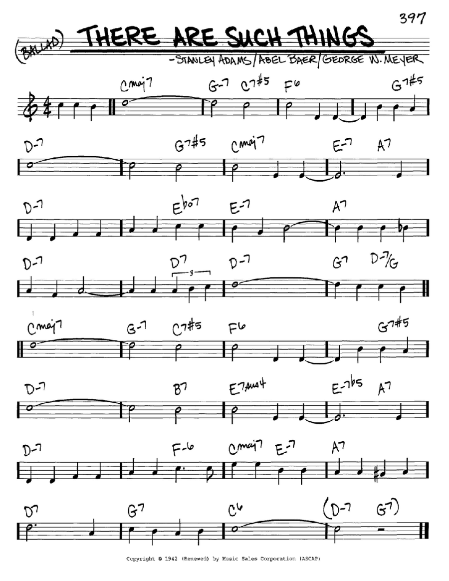 There Are Such Things Piano scores gallery preview page 1