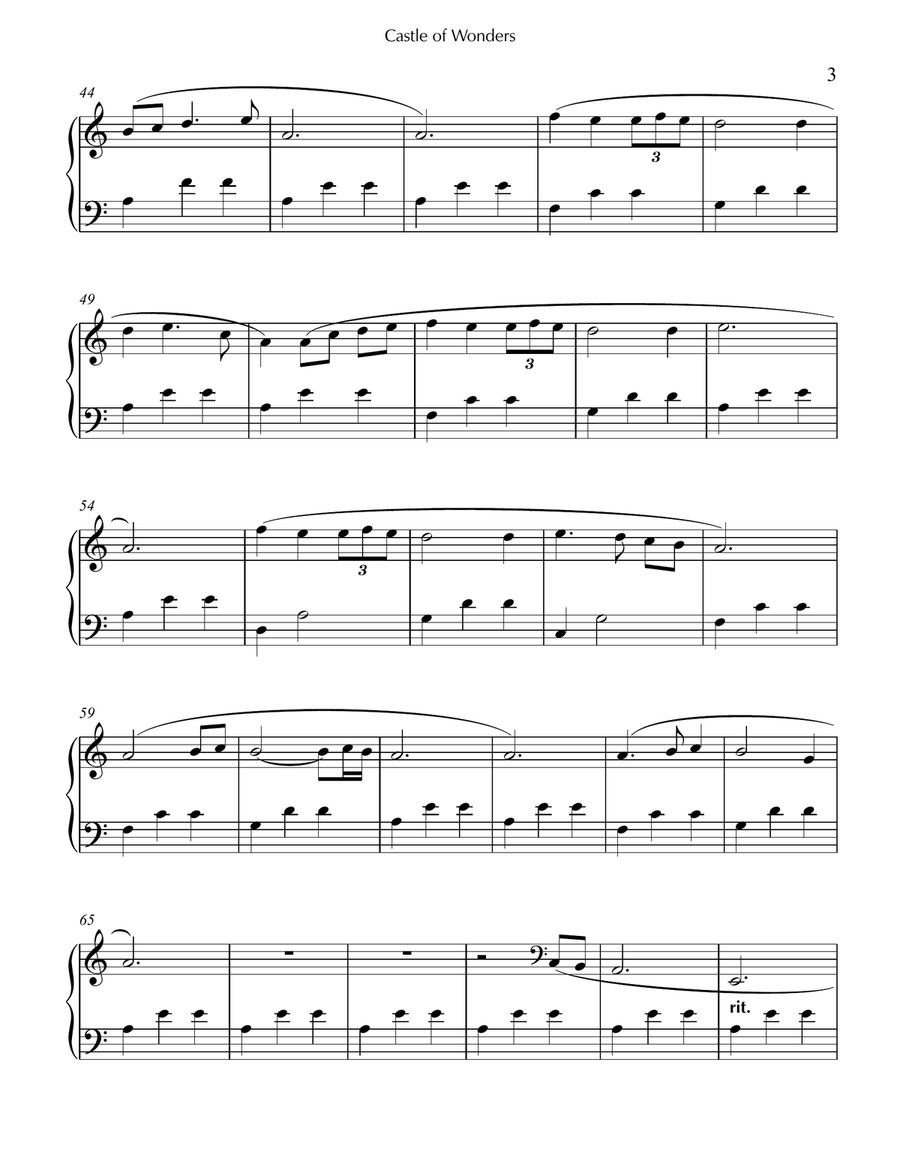 Castle of Wonders Piano Method scores gallery preview page 3
