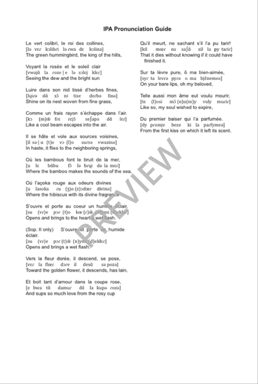 Le Colibri SSA scores gallery preview page 12