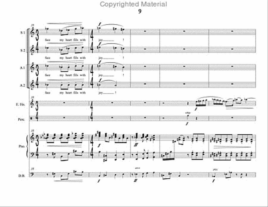 Song of Summer (choral score) SSAA scores gallery preview page 10
