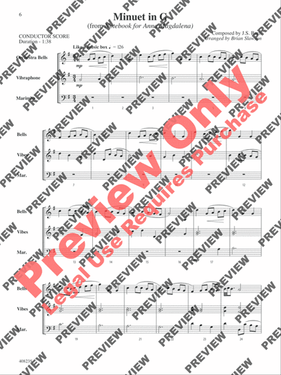 Classic Mallet Trios -- Bach Small Ensemble scores gallery preview page 19