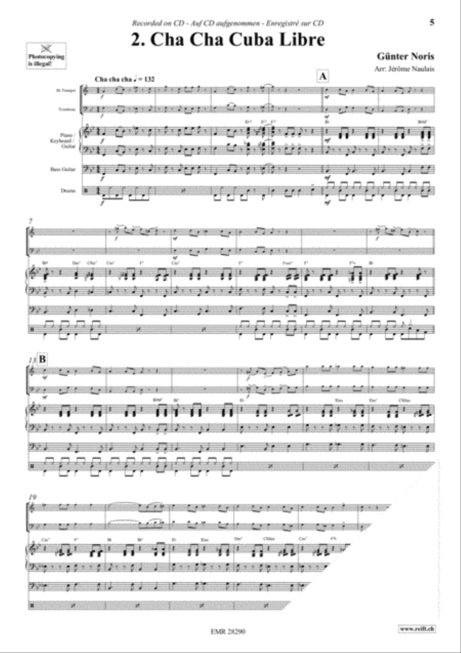 Let's Dance Volume 1 Brass Ensemble scores gallery preview page 4