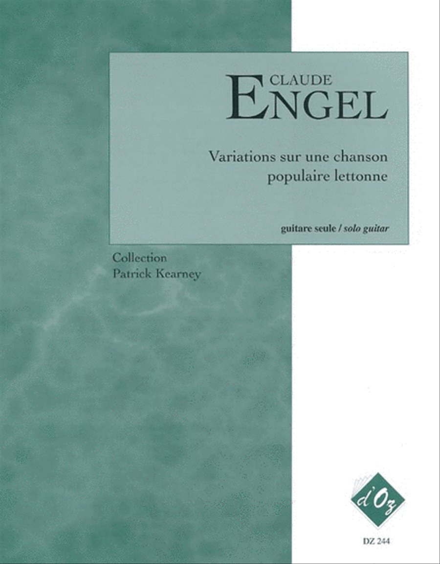 Variations sur une chanson populaire lettonne Classical Guitar scores gallery preview page 1