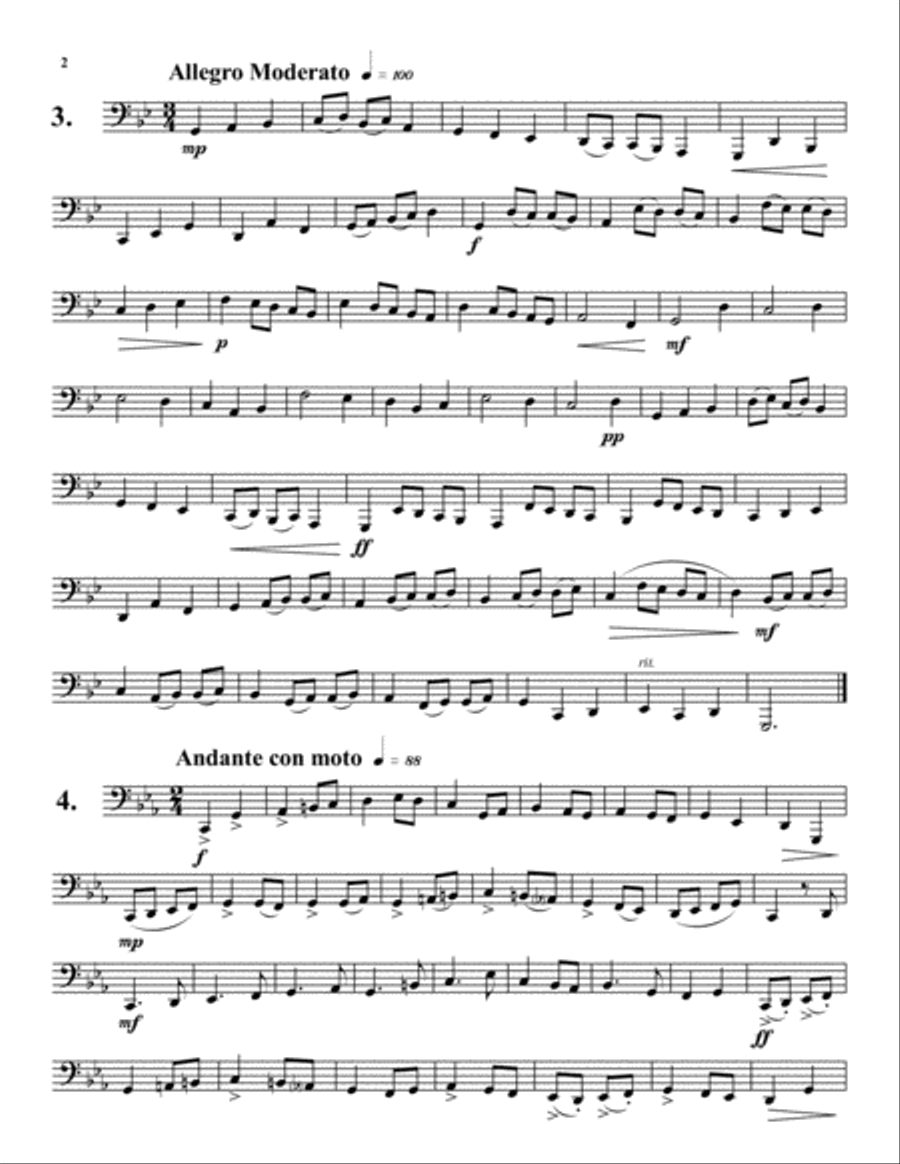 Twenty Etudes for Tuba Tuba scores gallery preview page 2