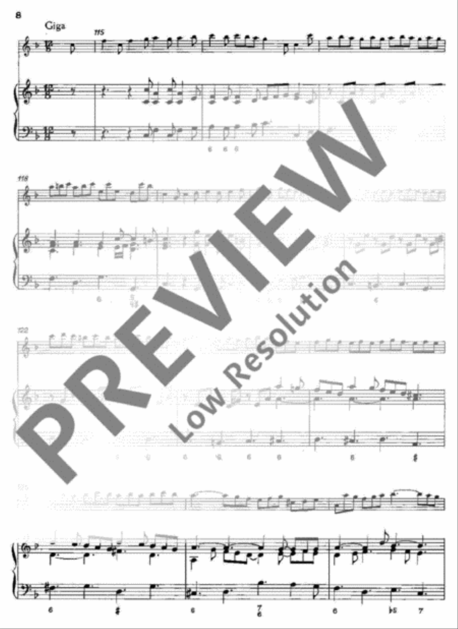 3 Sonatas Flute scores gallery preview page 9