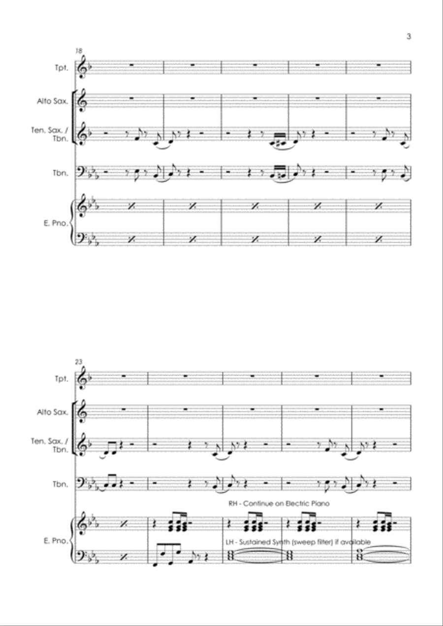 Moving On Up Tenor Saxophone scores gallery preview page 5