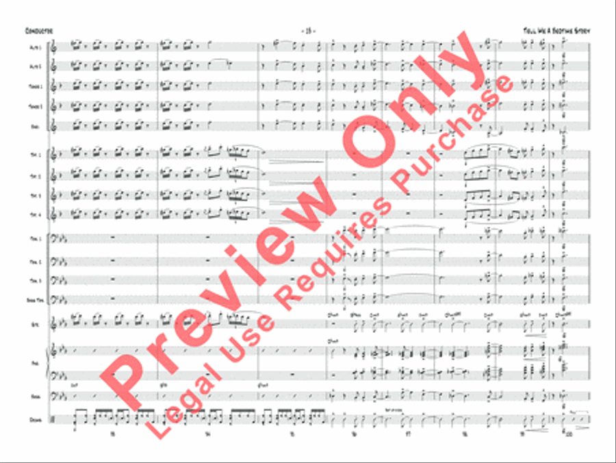 Tell Me a Bedtime Story Tell Me a Bedtime Story Jazz Ensemble scores gallery preview page 14