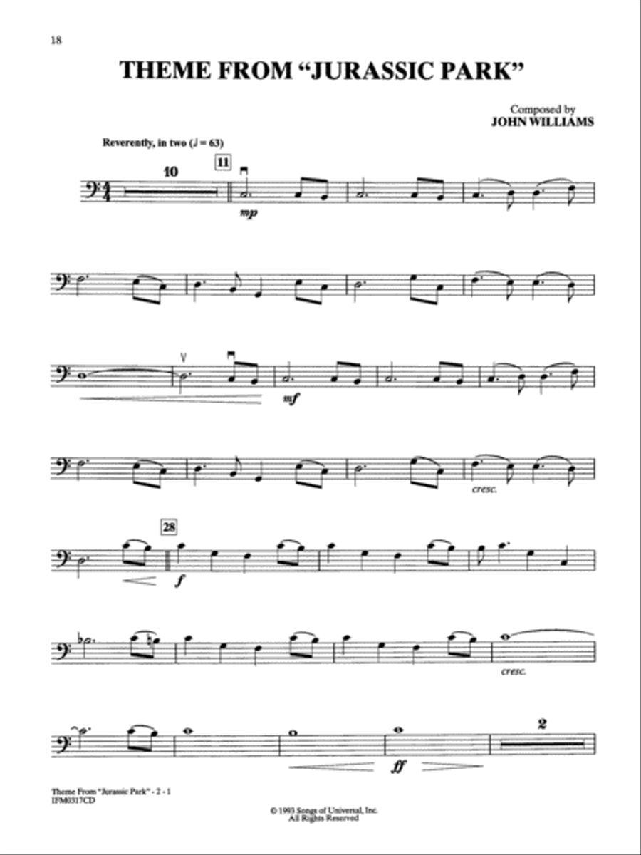 Movie Instrumental Solos for Strings - Cello (Book and CD) String Orchestra scores gallery preview page 19