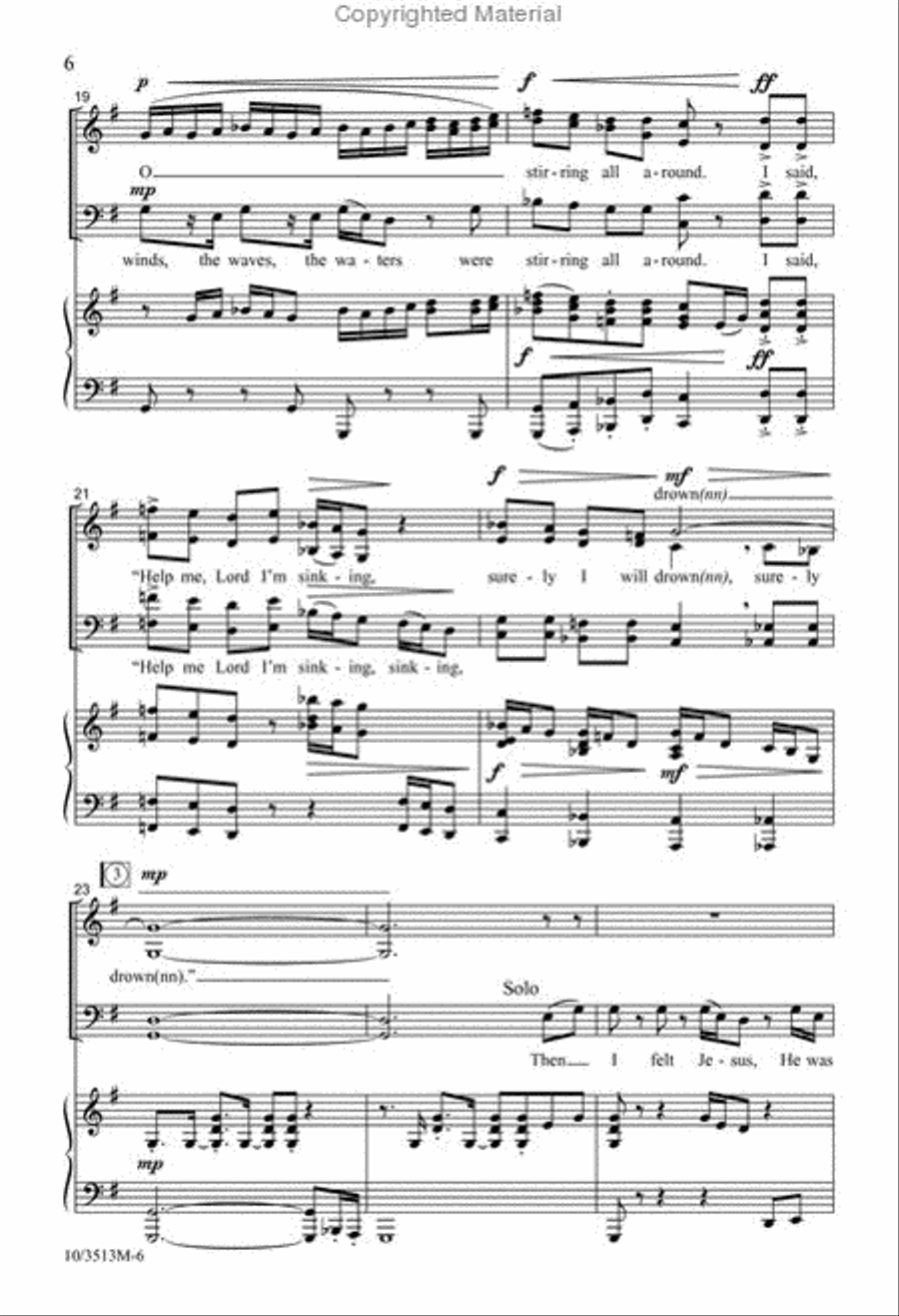 Walking 'Cross the Sea Walking 'Cross the Sea 4-Part scores gallery preview page 5