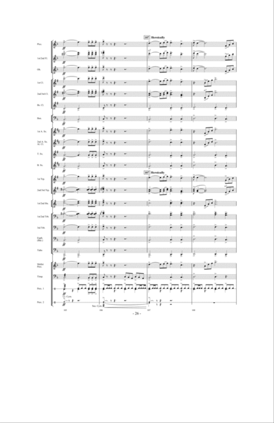 Apollo: Myth and Legend Concert Band scores gallery preview page 25