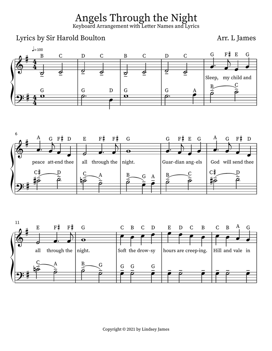 Angels Through the Night Angels Through the Night Piano Method scores gallery preview page 2