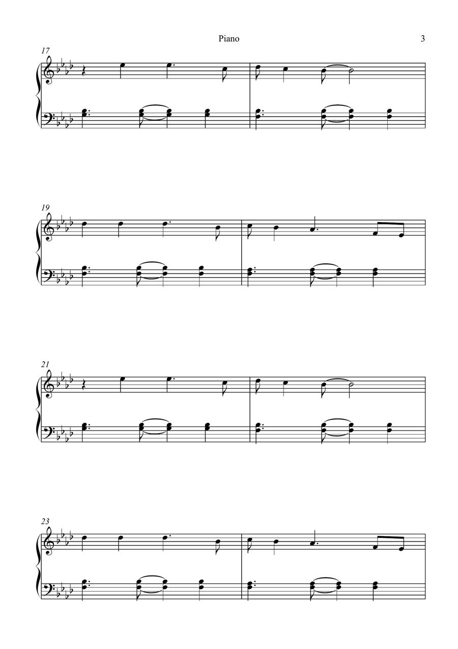 Clocks Clocks Easy Piano scores gallery preview page 3