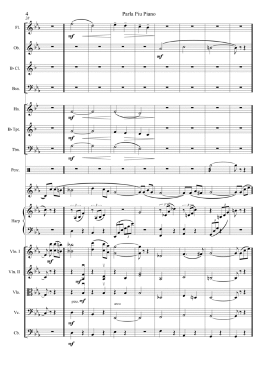 Parla Piu Piano Chamber Orchestra scores gallery preview page 5
