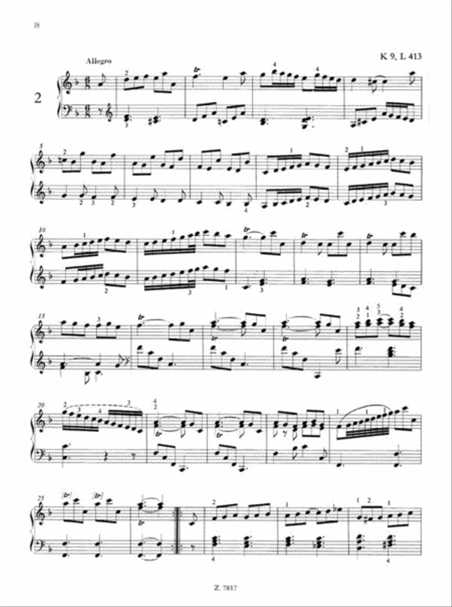 200 Sonate per clavicembalo (pianoforte) 1 Piano Solo scores gallery preview page 2