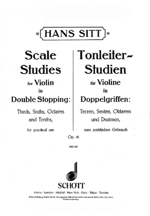 Book cover for Scales Studies for Violin Op. 41
