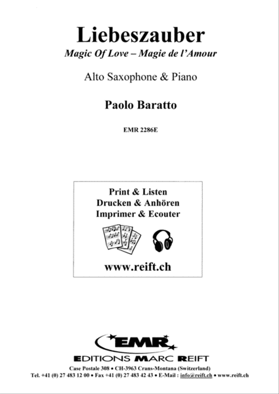 Liebeszauber Alto Saxophone scores gallery preview page 2
