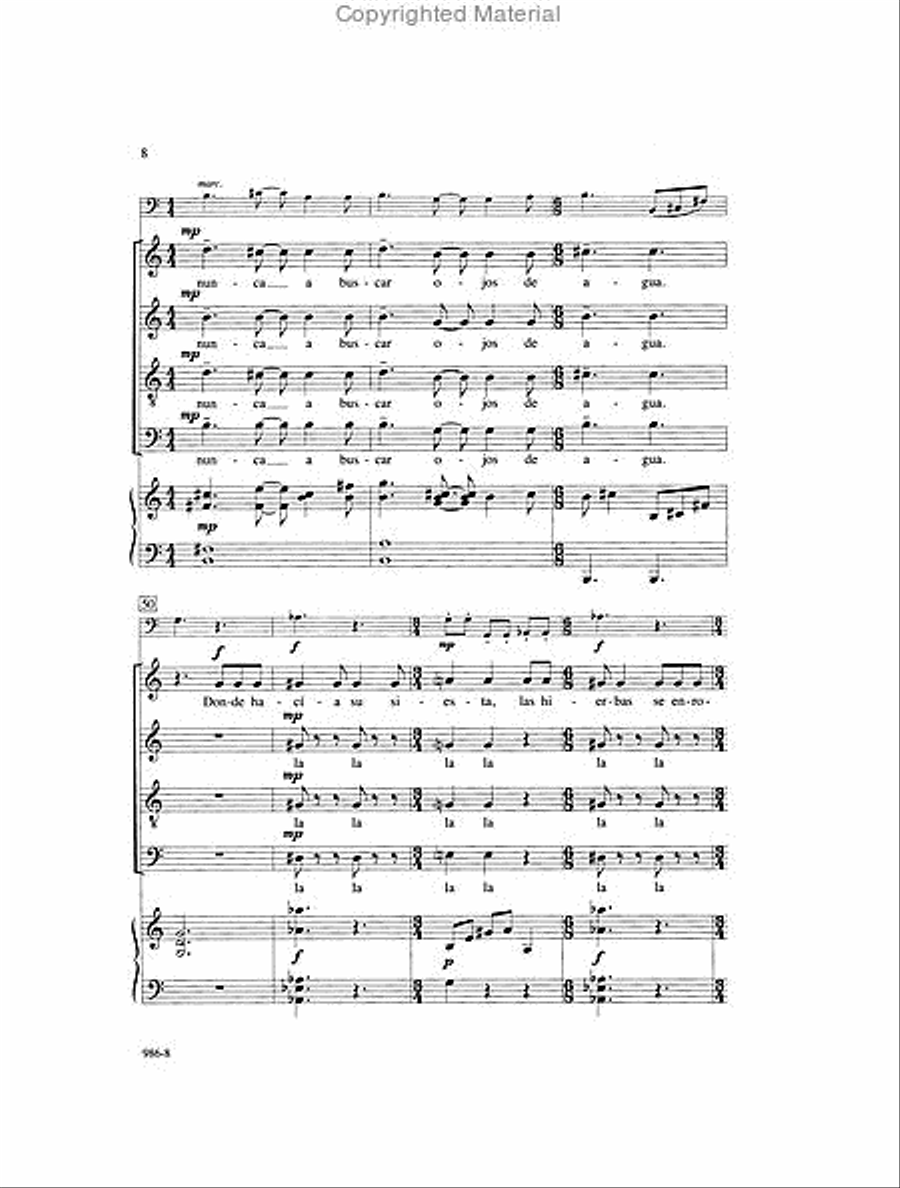 La Otra - SATB Octavo La Otra - SATB Octavo 4-Part scores gallery preview page 8
