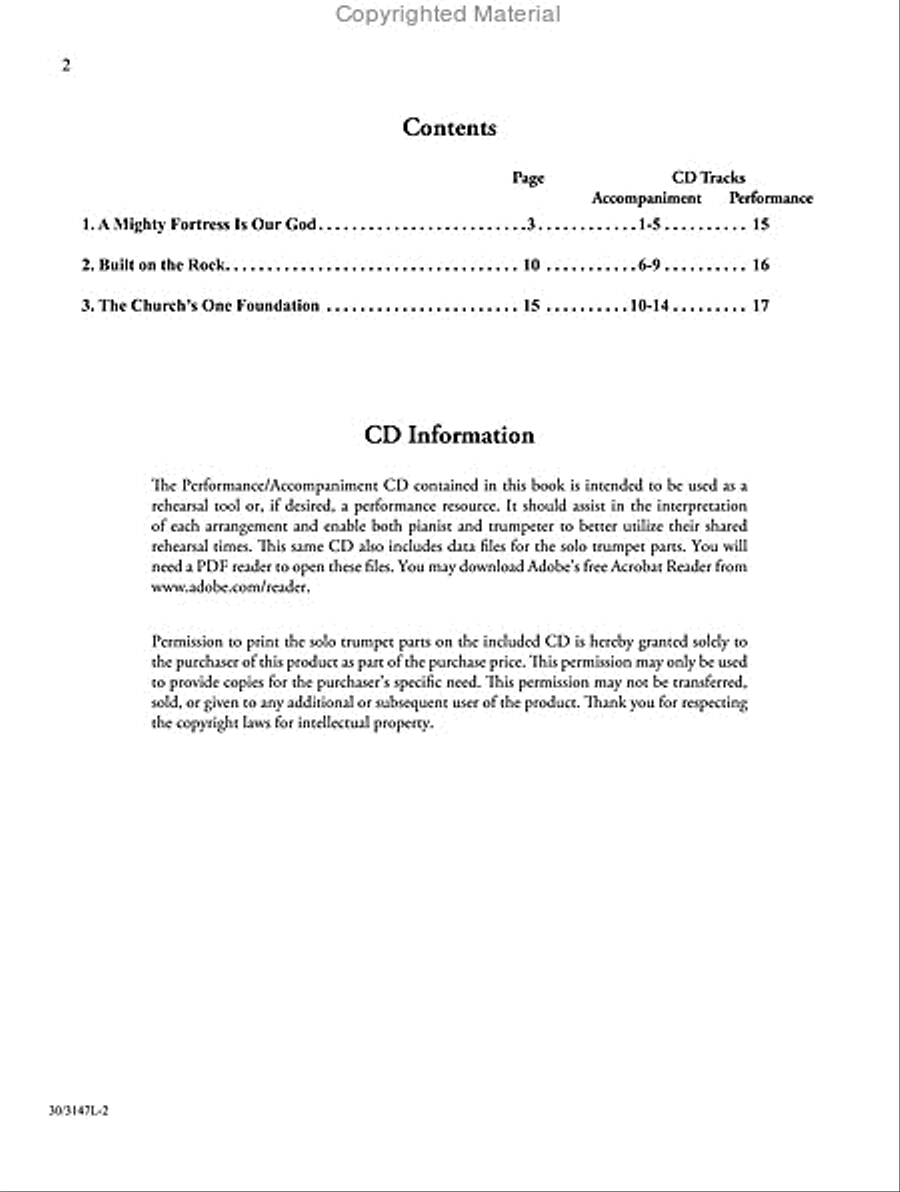 Fortress and Foundation Fortress and Foundation Trumpet Solo scores gallery preview page 2