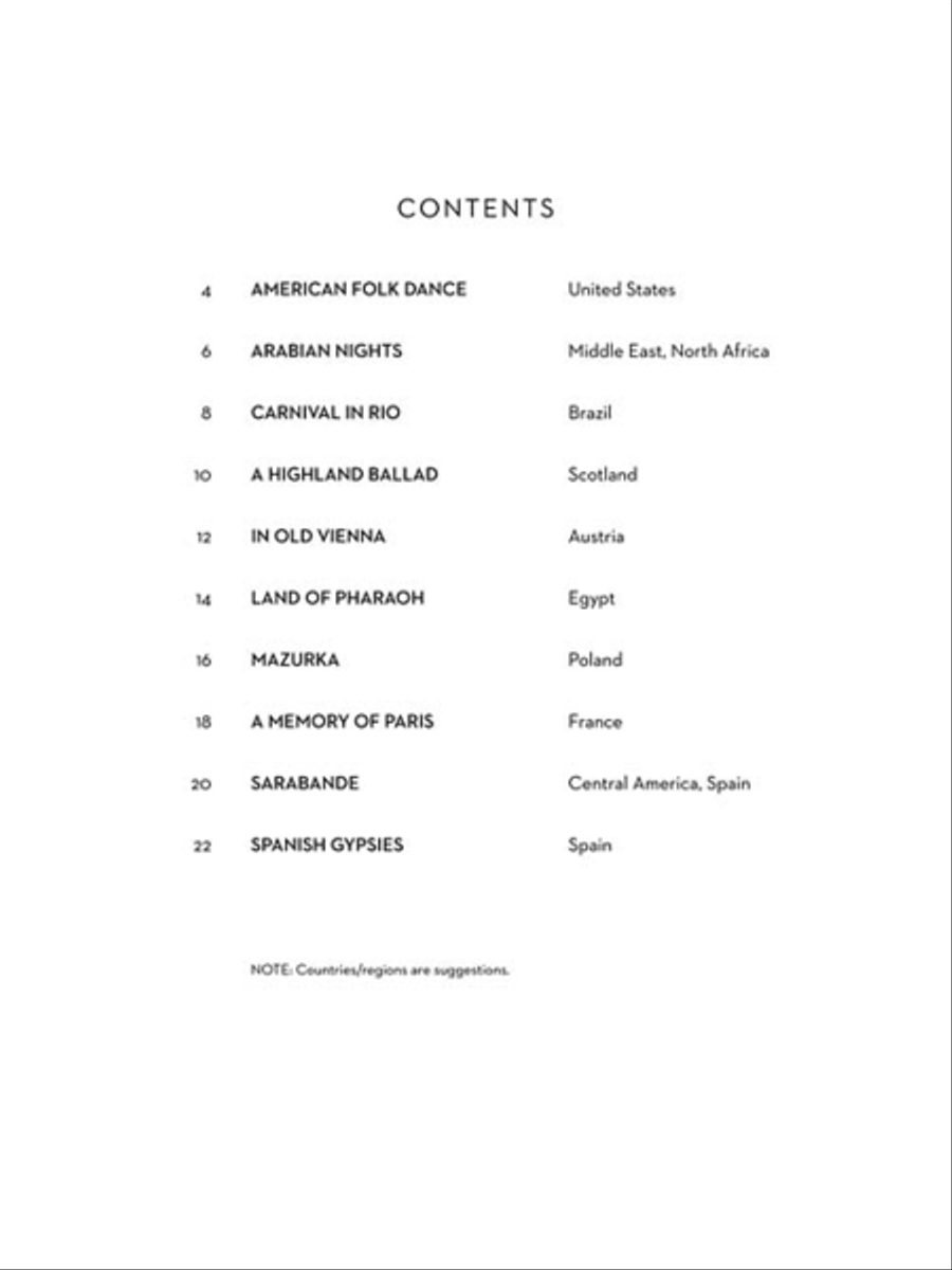 Accents Around the World Piano scores gallery preview page 2