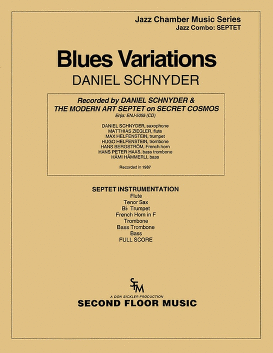 Blues Variations Jazz Combo Sc/Pts