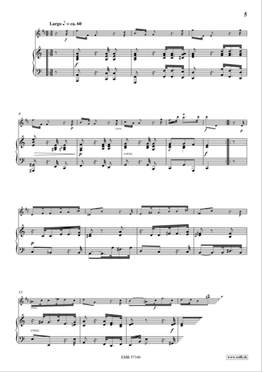 Sonata No. 1 Tenor Saxophone scores gallery preview page 6