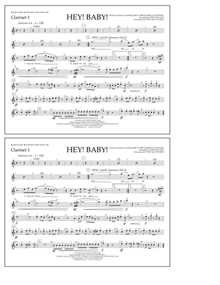 Book cover for Hey! Baby! - Clarinet 1