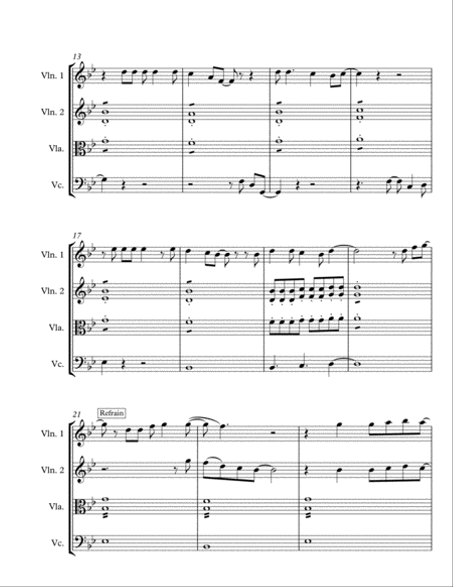 Pokemon (dance Mix) String Quartet scores gallery preview page 4