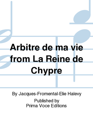 Book cover for Arbitre de ma vie from La Reine de Chypre
