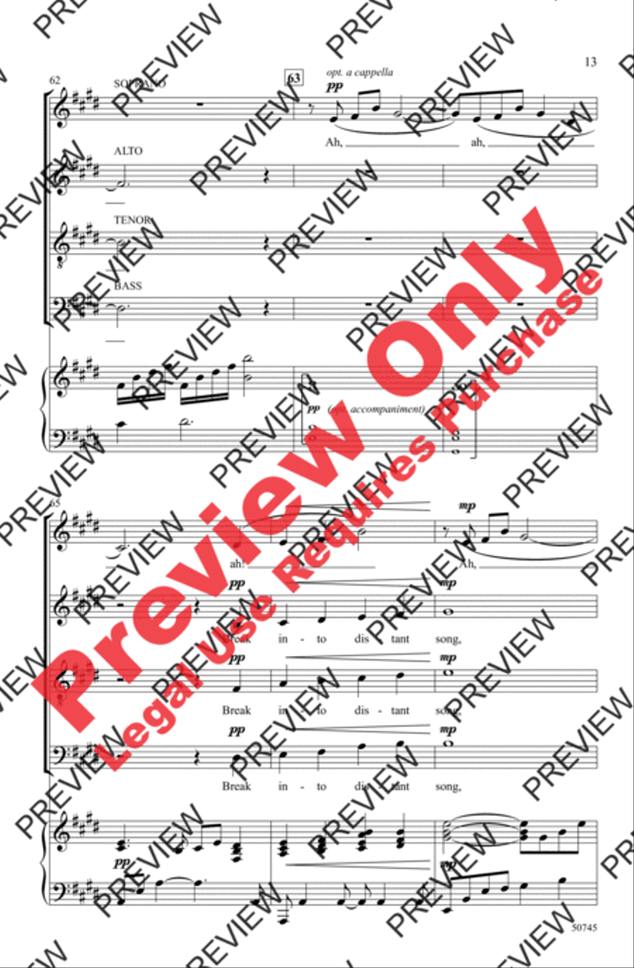 When Music Sounds When Music Sounds 4-Part scores gallery preview page 13