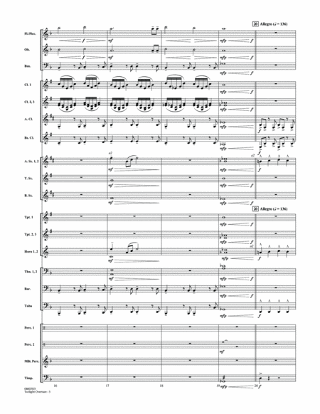 Twilight Overture (from The Twilight Saga: Breaking Dawn Part 2) - Conductor Score (Full Score)
