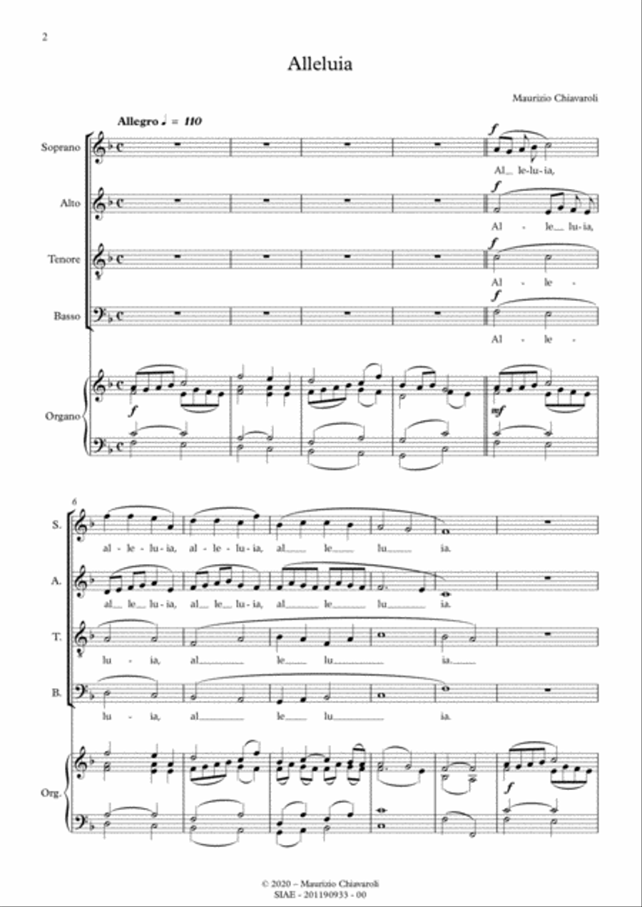 Alleluia 4-Part scores gallery preview page 2