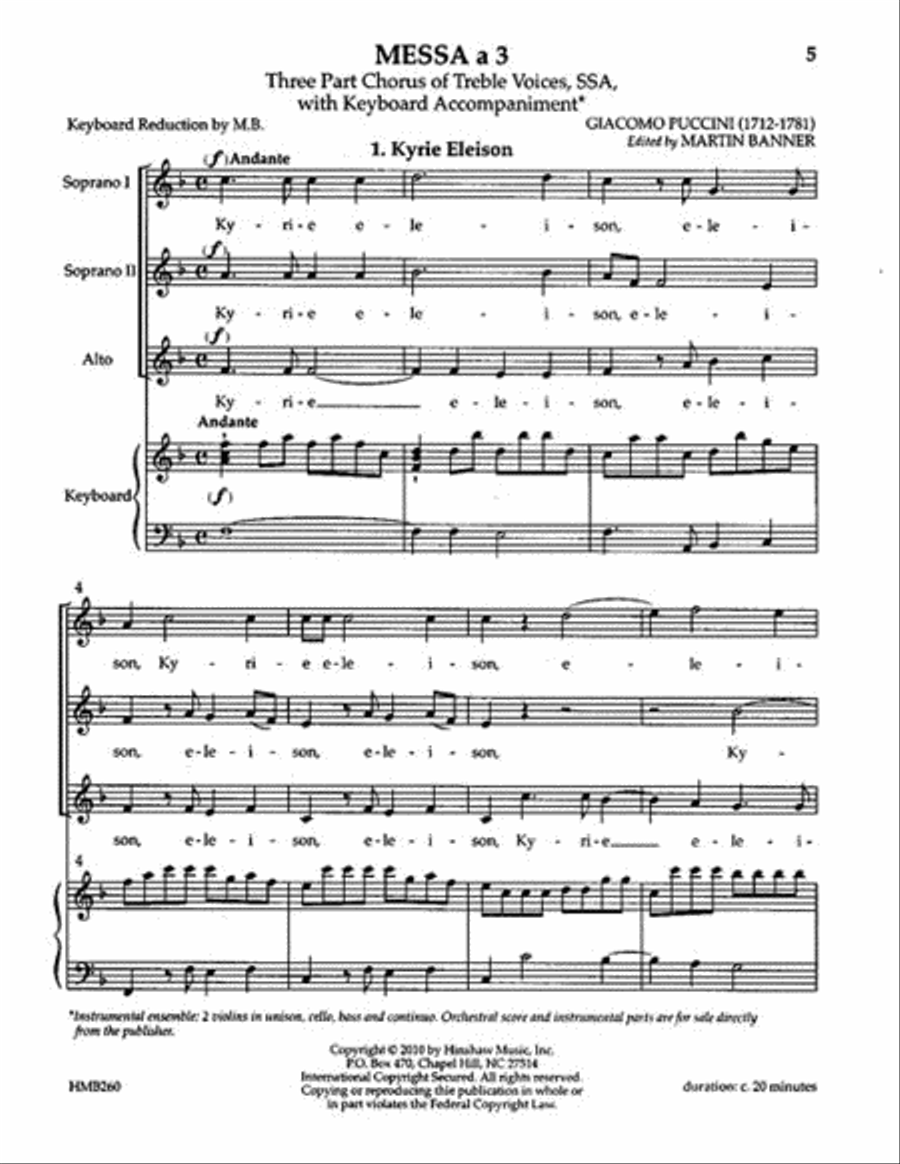 Messa A 3 SSA scores gallery preview page 2