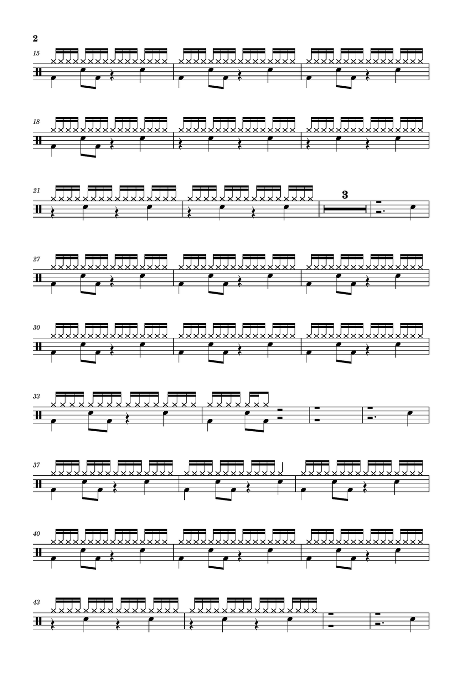 Sunflower Sunflower Drum Set scores gallery preview page 2