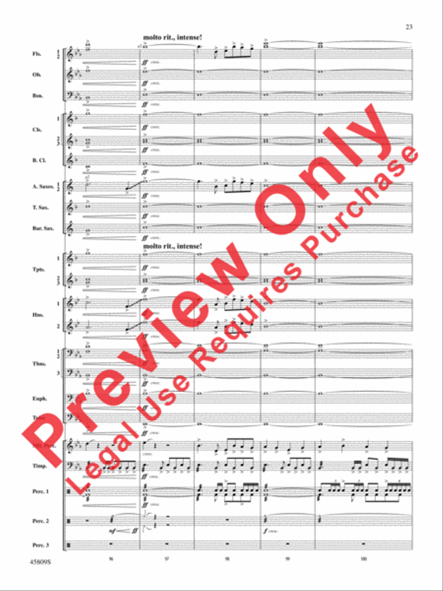 At the Movies with James Horner Concert Band scores gallery preview page 24