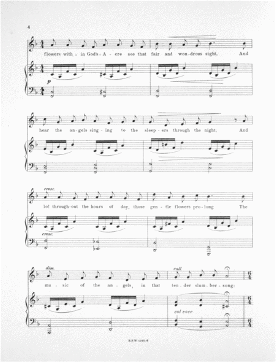The Singing In God's Acre Voice scores gallery preview page 4