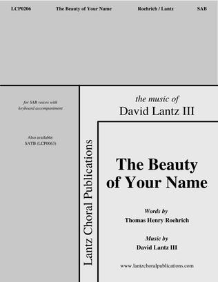 Book cover for The Beauty of Your Name