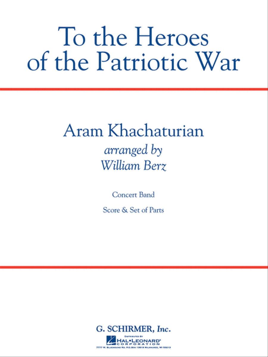 To the Heroes of the Patriotic War Concert Band scores gallery preview page 1