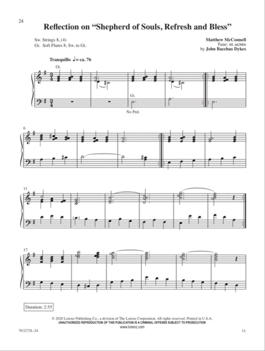 The Lord's Supper Organ Solo scores gallery preview page 12