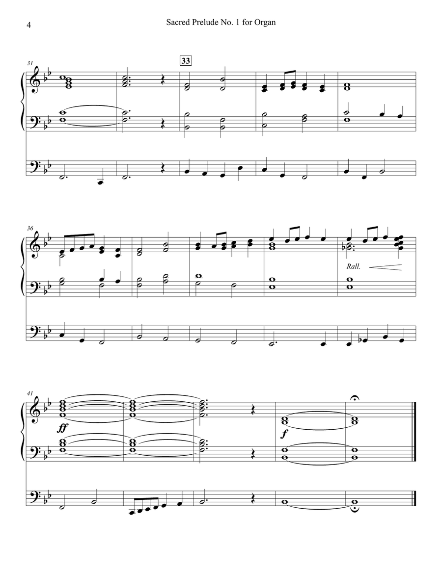 Sacred Preludes for Organ No. 1-4 Organ Solo scores gallery preview page 4