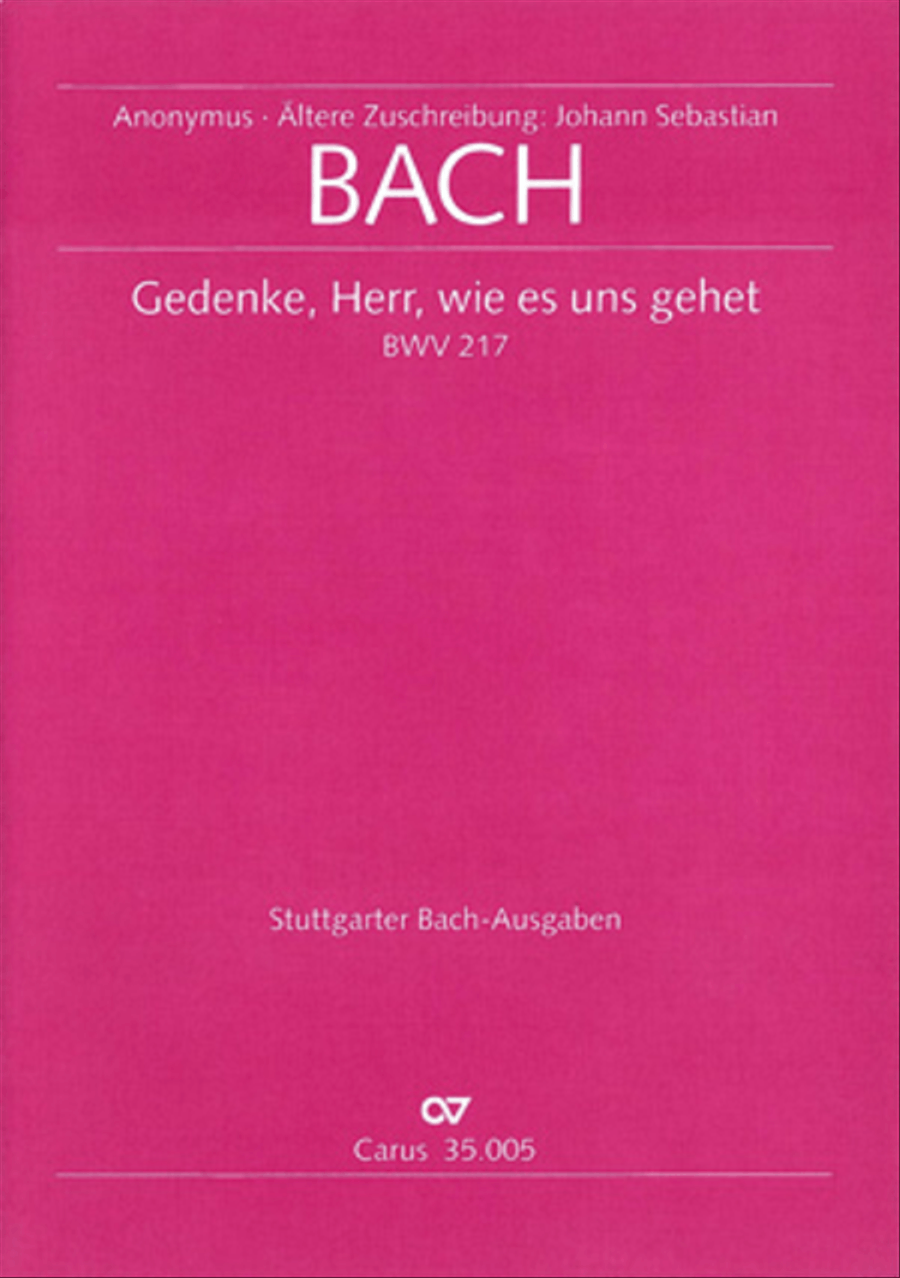Book cover for Consider, Lord, how harsh our path is (Gedenke, Herr, wie es uns gehet)