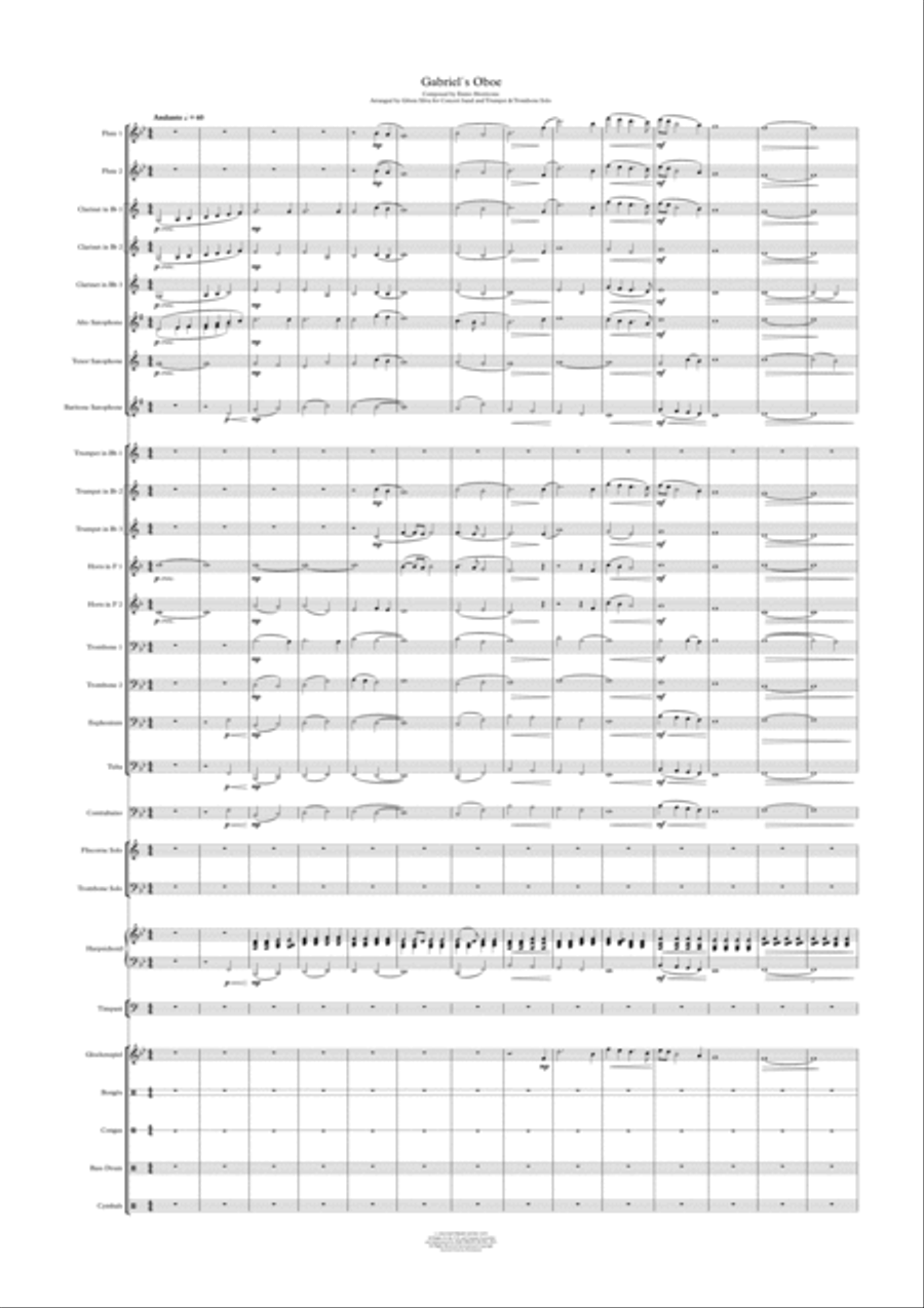 Gabriel's Oboe Large Ensemble scores gallery preview page 2